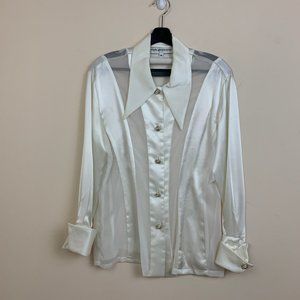 John Murrough White Button Down Shirt